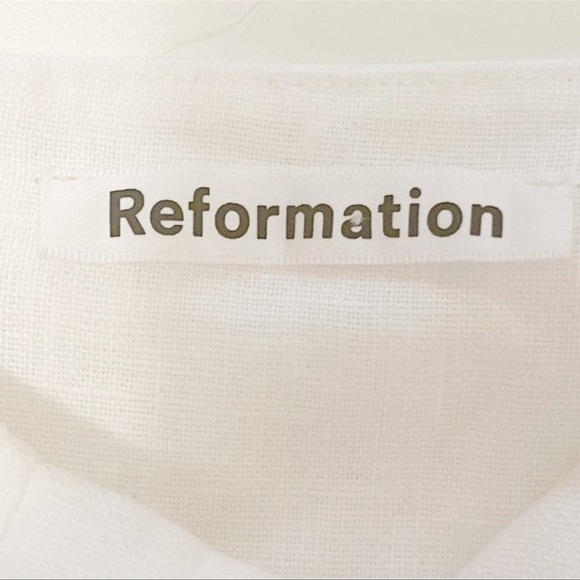 Reformation Mariana Linen Dress size 8 - Picture 5 of 7